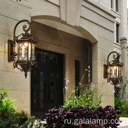 Европейская водонепроницаемая садовая лампа для наружного освещения стен